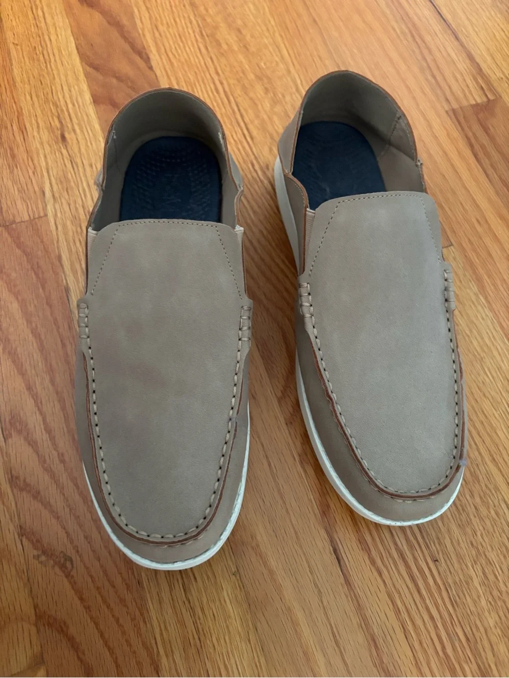 Men's Casual Slip-On Loafers in Taupe